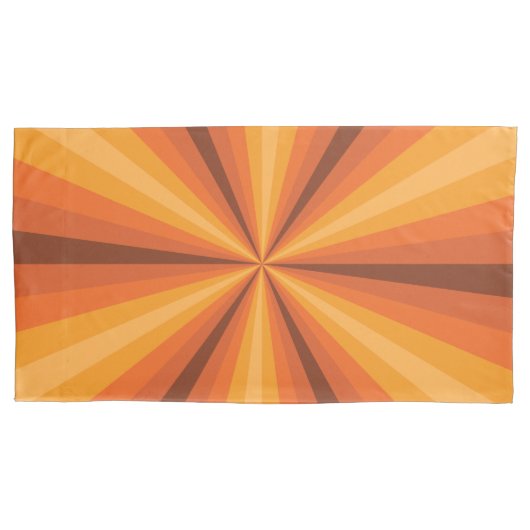 Optische Illusie Oranje Overtrek Kussensloop (Voorkant)