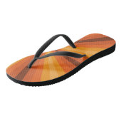 Optische Illusie Oranje Slippers Teenslippers (Schuin)