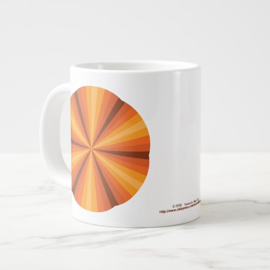 Optische illusie Oranje speciale Mok (Links)