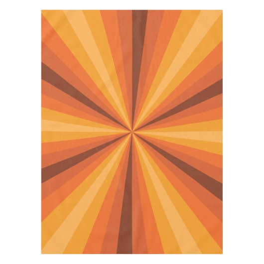 Optische Illusie Oranje Tafelkleed (Voorkant)