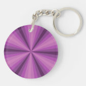 Optische Illusie Paarse Acryl Sleutelhanger (Achterkant)