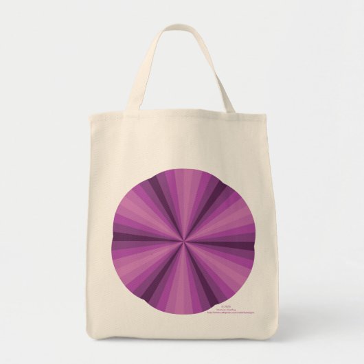 Optische Illusie Paarse Boodschappentas Tote Bag (Voorkant)