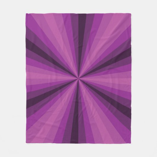 Optische Illusie Paarse Fleece Deken (Voorkant)