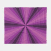 Optische Illusie Paarse Fleece Deken (Voorkant (Horizontaal))