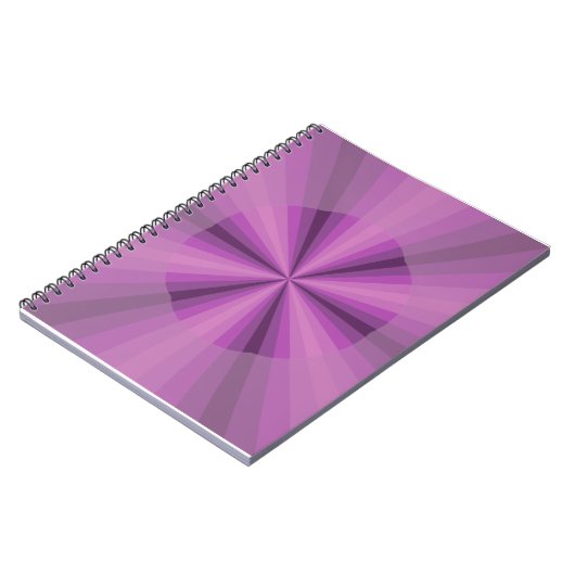 Optische Illusie Paarse Notitieboek (Linkerzijde)