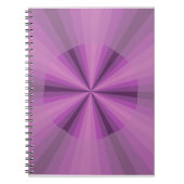 Optische Illusie Paarse Notitieboek (Voorkant)