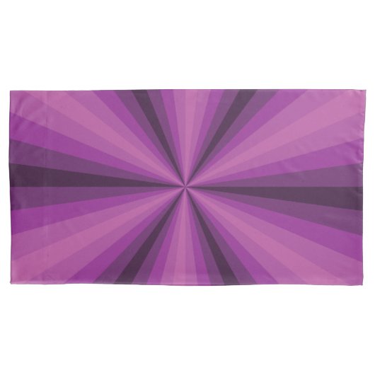 Optische Illusie Paarse Pillowcase Kussensloop (Voorkant)