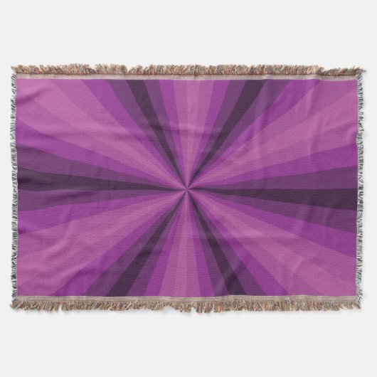 Optische illusie Paarse schroefdraad Deken (Voorkant)