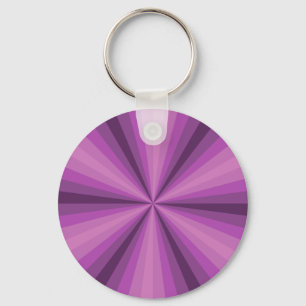 Optische Illusie Paarse Sleutelhanger