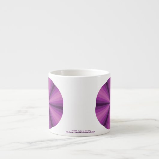 Optische Illusie Paarse Specialty Mok (Voorkant)