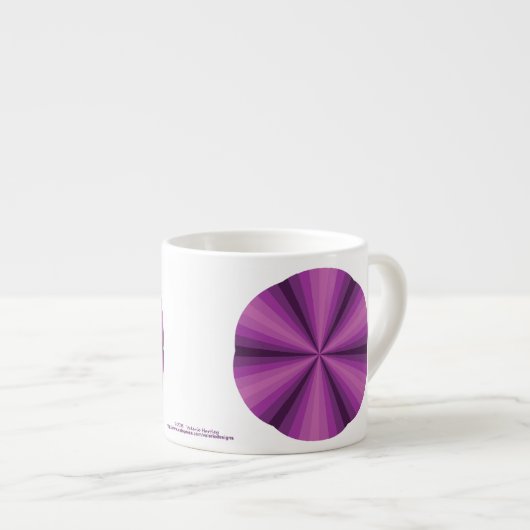 Optische Illusie Paarse Specialty Mok (Voorkant rechts)