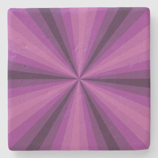 Optische Illusie Paarse Stenen Onderzetter (Voorkant)