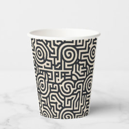 Optische illusie papieren bekers