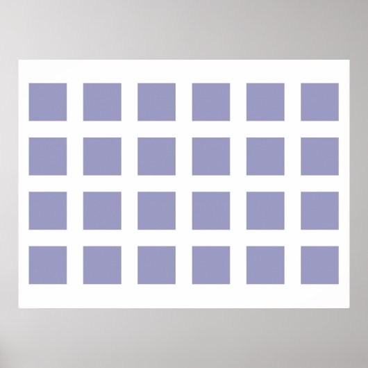 Optische illusie PerspectiefStippen Licht Blauw Wi Poster (Voorkant)