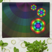 Optische Illusie Regenboog Handdoek (Gevouwen)
