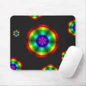 Optische Illusie Regenboog Mousepad Muismat (Met muis)