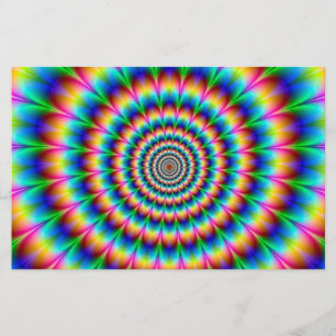 Optische Illusie Regenboog Spiraal Flyer