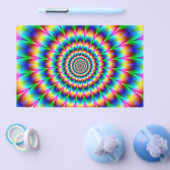 Optische Illusie Regenboog Spiraal Flyer (Enkel)