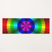 Optische Illusie Regenboog Yoga Mat (Voorkant (horizontaal))