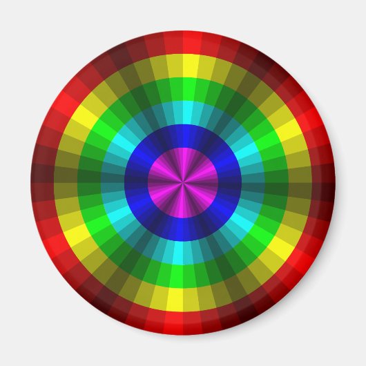 Optische Illusie Regenboogmagneet Magneet (Voorkant)