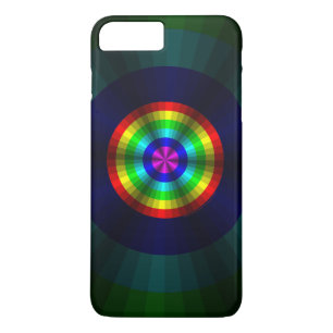 Optische illusie Regenboogstraal Hoesje-Mate Hoesj iPhone 8/7 Plus Hoesje