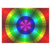 Optische illusie regenboogtablet tafelkleed (Voorkant (Horizontaal))