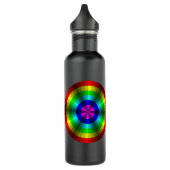 Optische illusie Regenboogwaterflesje Waterfles (Links)