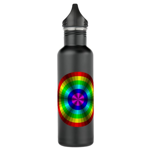 Optische illusie Regenboogwaterflesje Waterfles (Links)