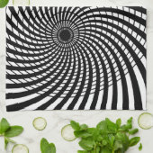 OPTISCHE ILLUSIE REPRESkunst Theedoek (Gevouwen)