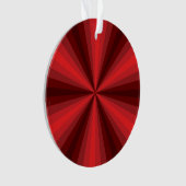 Optische Illusie Rode Acryl Ornament (voorkant)