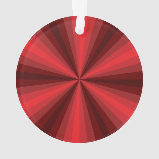 Optische Illusie Rode Acryl Ornament (achterkant)
