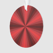 Optische Illusie Rode Acryl Ornament (voorkant)