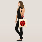 Optische Illusie Rode Boodschappentas Tote Bag (Voorkant (model))