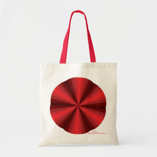 Optische Illusie Rode Boodschappentas Tote Bag