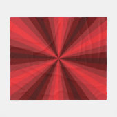 Optische Illusie Rode Fleece Deken (Voorkant (Horizontaal))