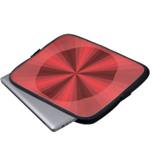 Optische illusie rode laptophoes laptop sleeve