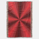 Optische illusie rode schroefdraad deken (Voorkant Verticaal)