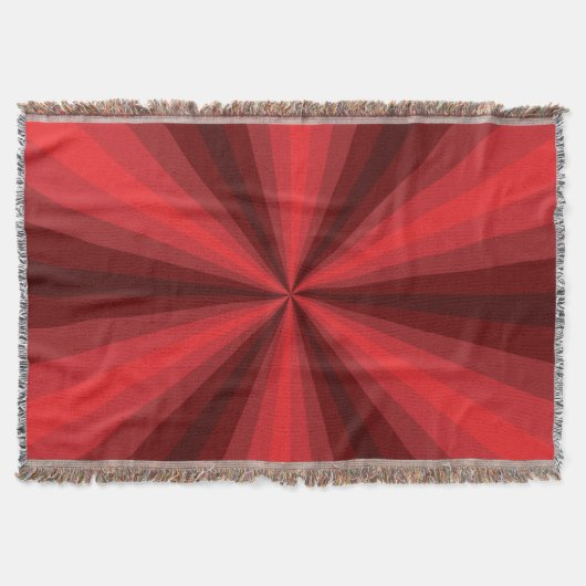 Optische illusie rode schroefdraad deken (Voorkant)