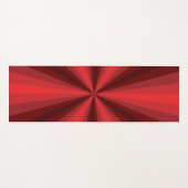 Optische Illusie Rode Yoga Mat (Voorkant (horizontaal))