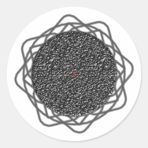 Optische Illusie Ronde Sticker