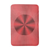 Optische illusie Rood Bath Mat (Voorkant Verticaal)
