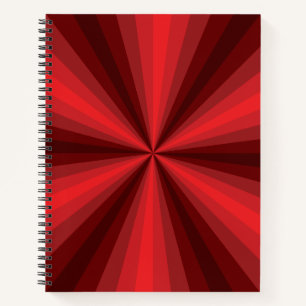 Optische Illusie Rood Spiraal Notitieboek