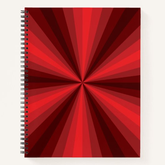 Optische Illusie Rood Spiraal Notitieboek (Voorkant)