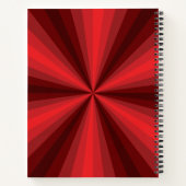 Optische Illusie Rood Spiraal Notitieboek (Achterkant)