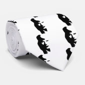 Optische illusie saxofone of vrouw stropdas (Opgerold)