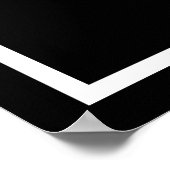 Optische illusie Snowflake kerst elegant Poster (Hoek)