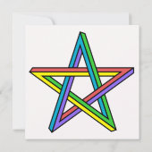 Optische illusie ster kaart (Achterkant)