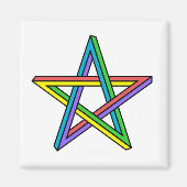 Optische illusie ster magneet (Voorkant)