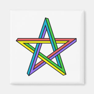 Optische illusie ster magneet