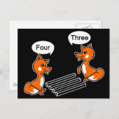 Optische illusie Trick Black Briefkaart (Voorkant / Achterkant)